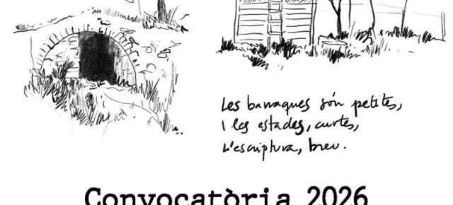 Residència Barraques Escrites. Convocatòria oberta fins el 23 d'abril